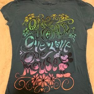 Disney “One World One Love One Mouse” t-shirt